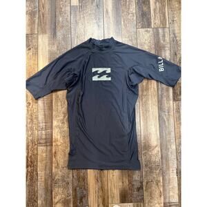 Billabong All Day Wave short sleeve performance fit rashguard grey medium